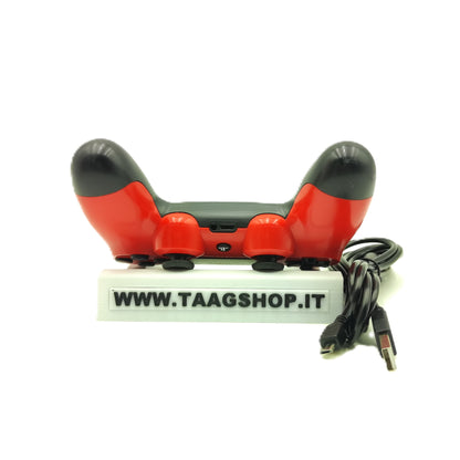 CONTROLLER ROSSO SONY PLAYSTATION 4 ORIGINALE WIRELESS CON CAVO