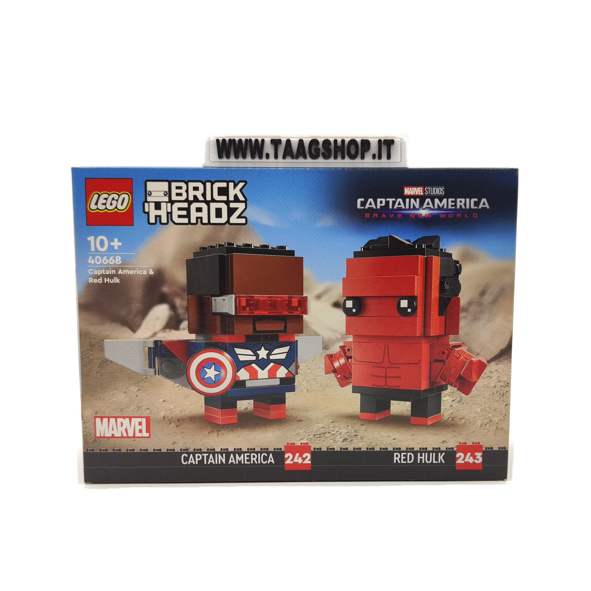 Set LEGO 40668 Captain America & Red Hulk