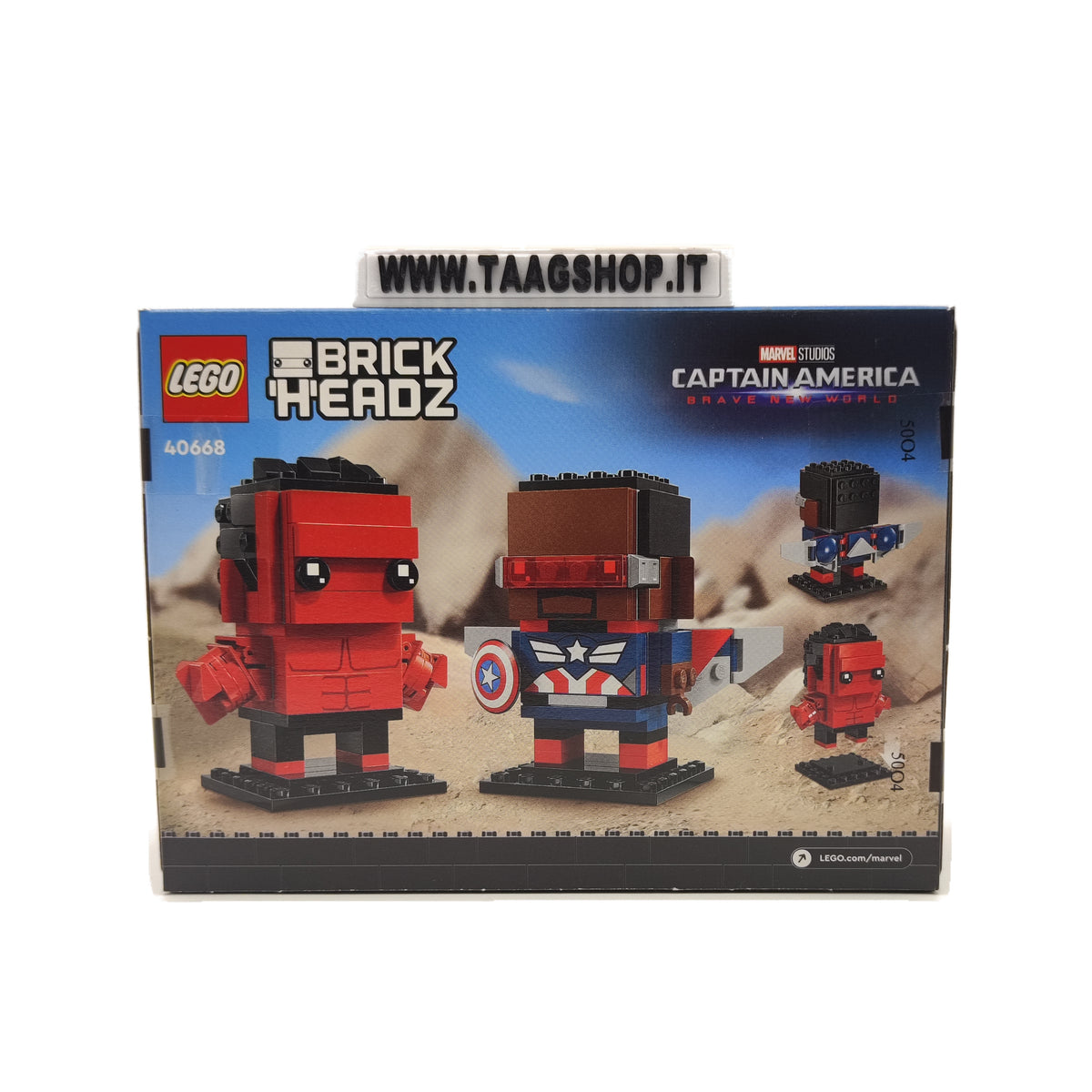 Set LEGO 40668 Captain America & Red Hulk – foto 2