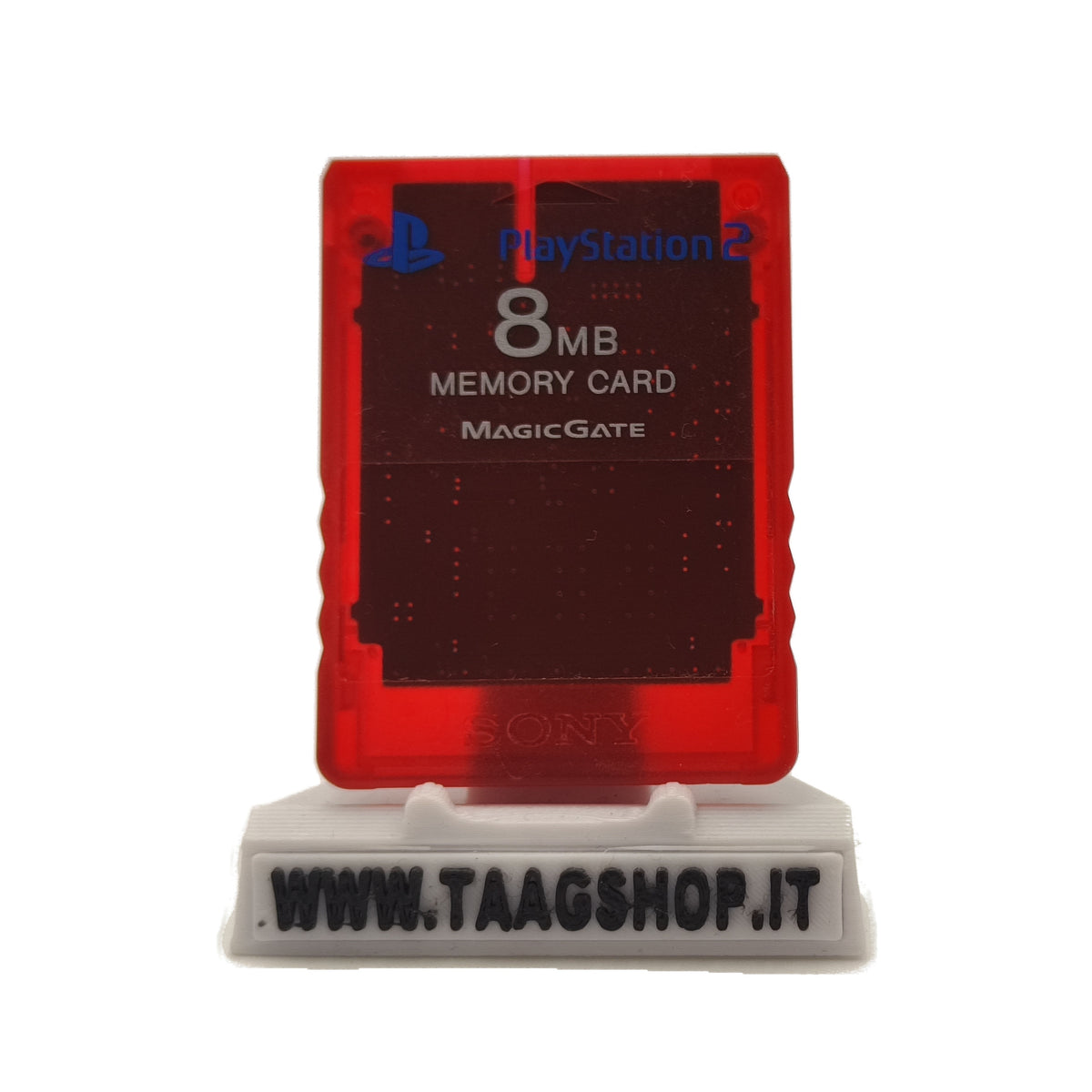 Memory Card PS2 Rossa per PlayStation 2
